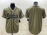 Men's Las Vegas Raiders Blank Olive Salute to Service Cool Base Stitched Baseball Jersey,baseball caps,new era cap wholesale,wholesale hats